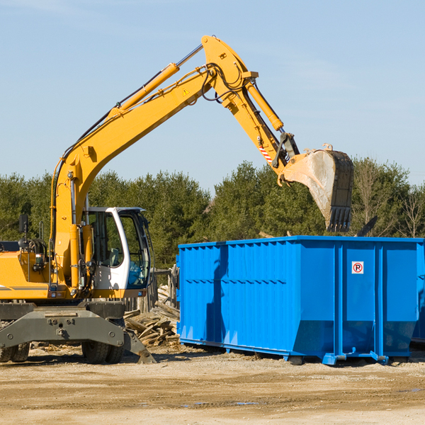 are there any restrictions on where a residential dumpster can be placed in Golinda